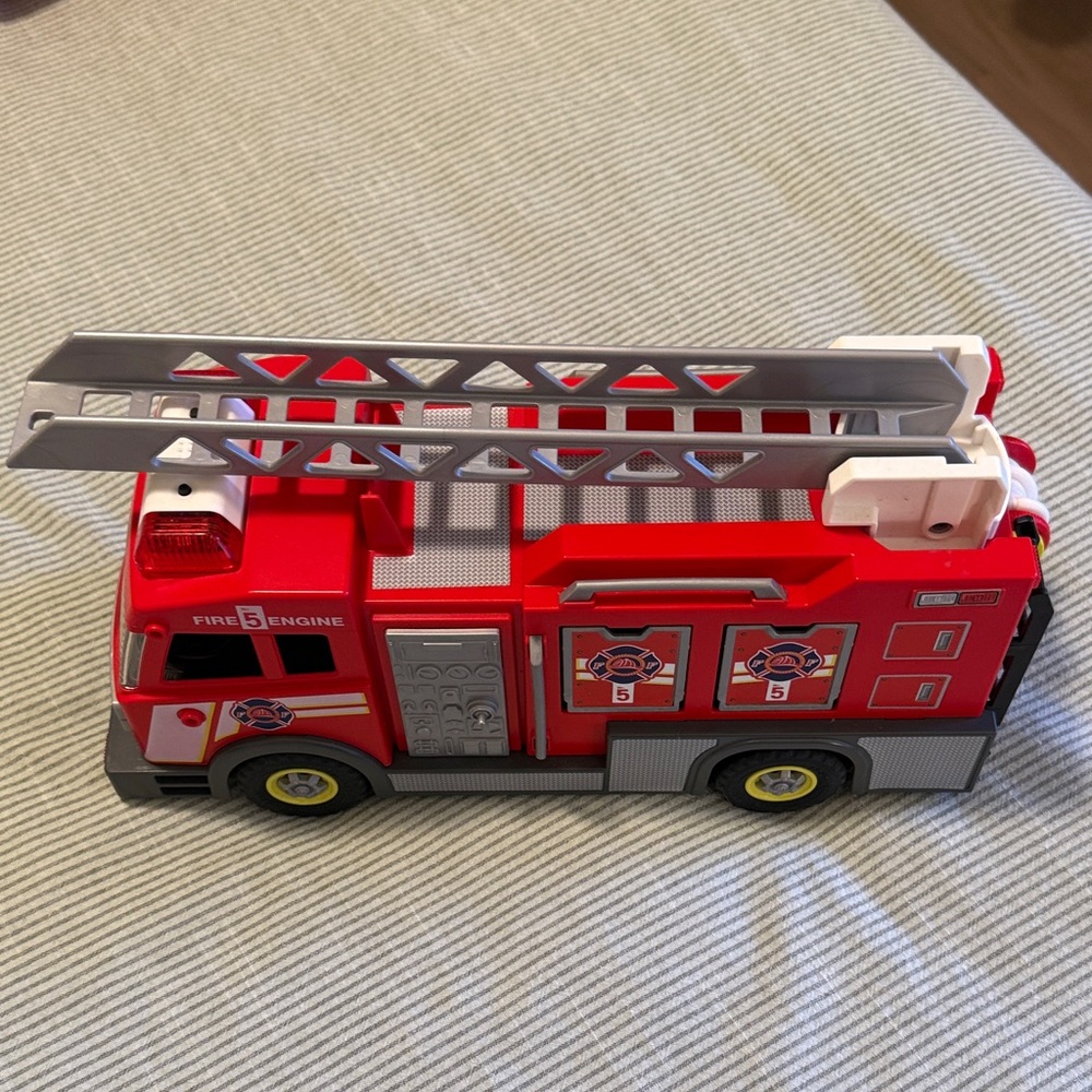 Playmobil Red Fire Engine Toy Truck, Like New